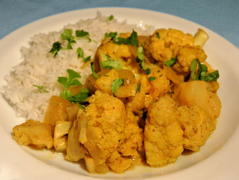 Gobi curry - coliflor al curry