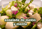 Ensalada de melón y menta :: receta vegana
