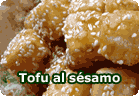 Daditos de tofu al sésamo :: receta vegana