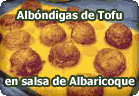 Albóndigas de Tofu en salsa de albaricoques :: receta vegetariana