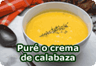 Puré o crema de calabaza :: receta vegetariana