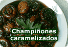 Champiñones caramelizados a la soja :: receta vegetariana