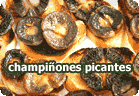 Champiñones picantes :: receta vegetariana