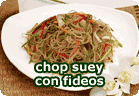 Chop Suey vegetariano con fideos :: recetas veganas recetas vegetarianas ::  