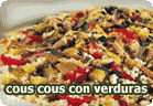 Cous cous con verduras :: receta vegana