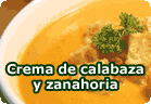 crema de calabaza y zanahoria - receta vegana