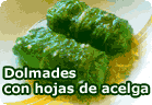 Dolmades griegos con hojas de acelga :: receta vegetariana