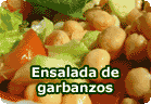 Ensalada de garbanzos :: receta vegetariana