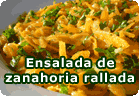 Ensalada de zanahoria rallada al estilo marroquí :: receta vegetariana