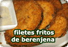 Filetes fritos de berenjena :: receta vegana