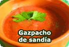 Gazpacho de sandía :: receta vegetariana