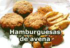 Hamburguesas de copos de avena :: receta vegana