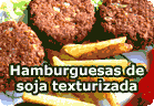 Hamburguesas veganas de soja texturizada :: receta vegana