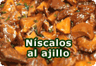 Níscalos al ajillo :: receta vegana