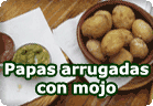 Papas arrugadas con mojo :: receta vegana