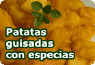 Patatas guisadas con especias :: receta vegana