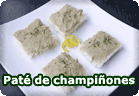 Paté vegetal de champiñón :: receta vegetariana