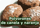 Polvorones de canela y naranja :: receta vegana