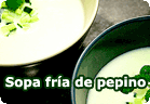 Sopa fría de pepino :: receta vegana