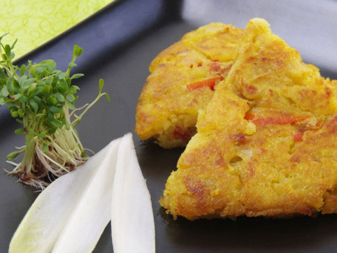 Tortilla de patata vegana (sin huevo)